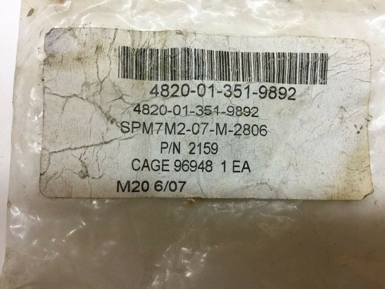 Check Valve 2159 Kepner LVS Power Unit MK48 FMTV PLS Wrecker/Recovery 