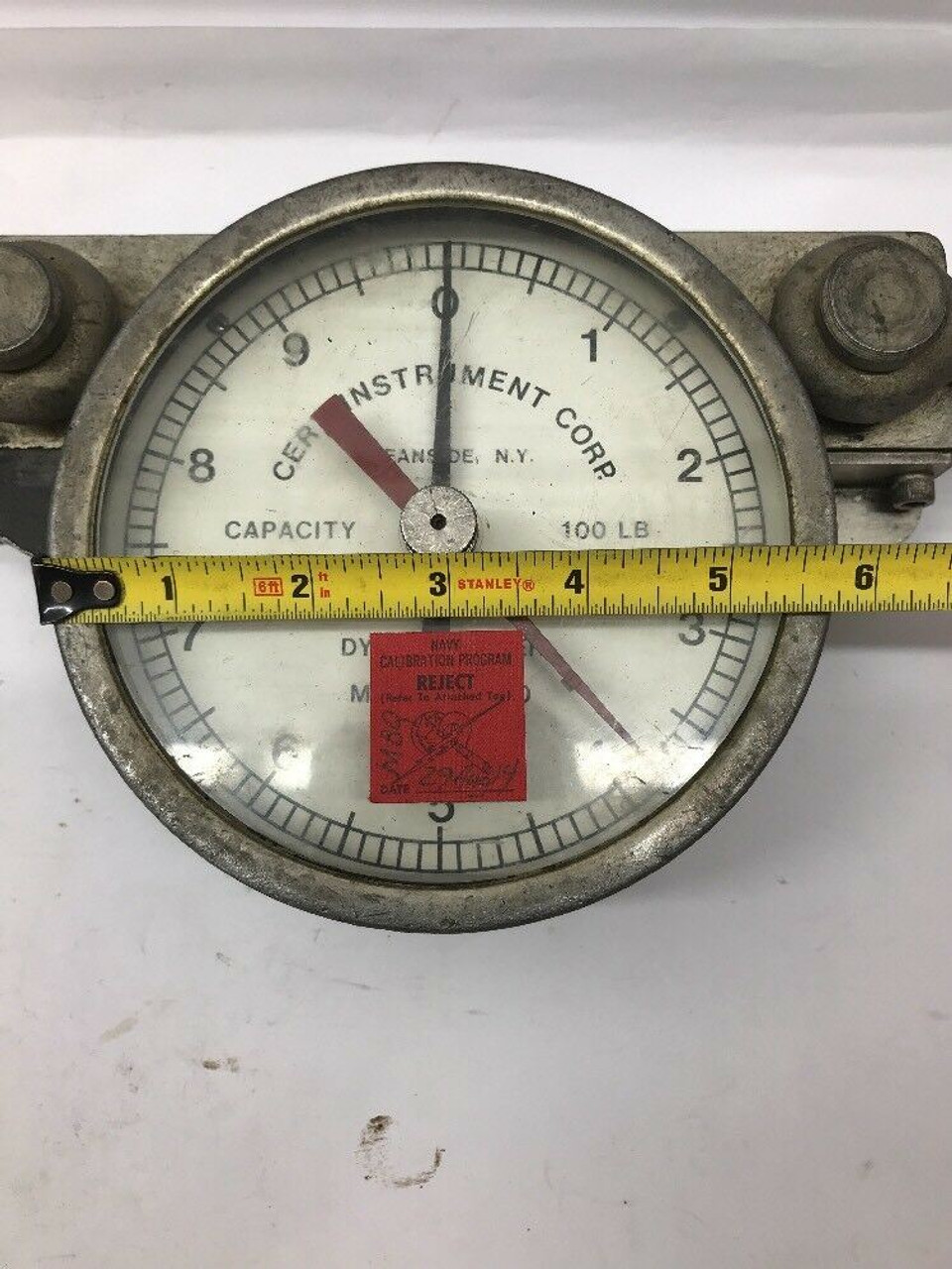Dial Indicating Tensiometer DT-10 Cert Instrument +0.0/+10000.0 Pounds