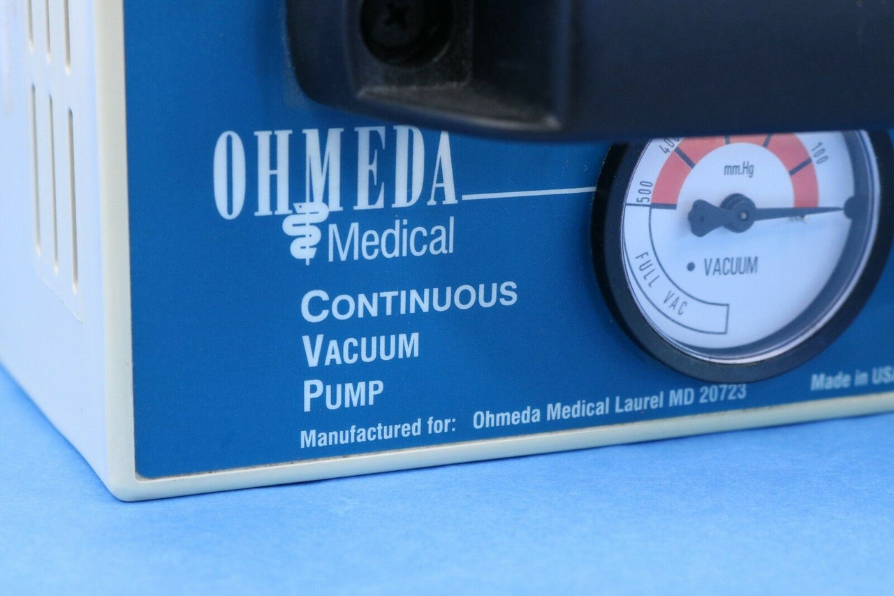 Ohmeda Medical Lightweight Portable Continuous Vacuum Pump 120VAC .75A 60Hz 