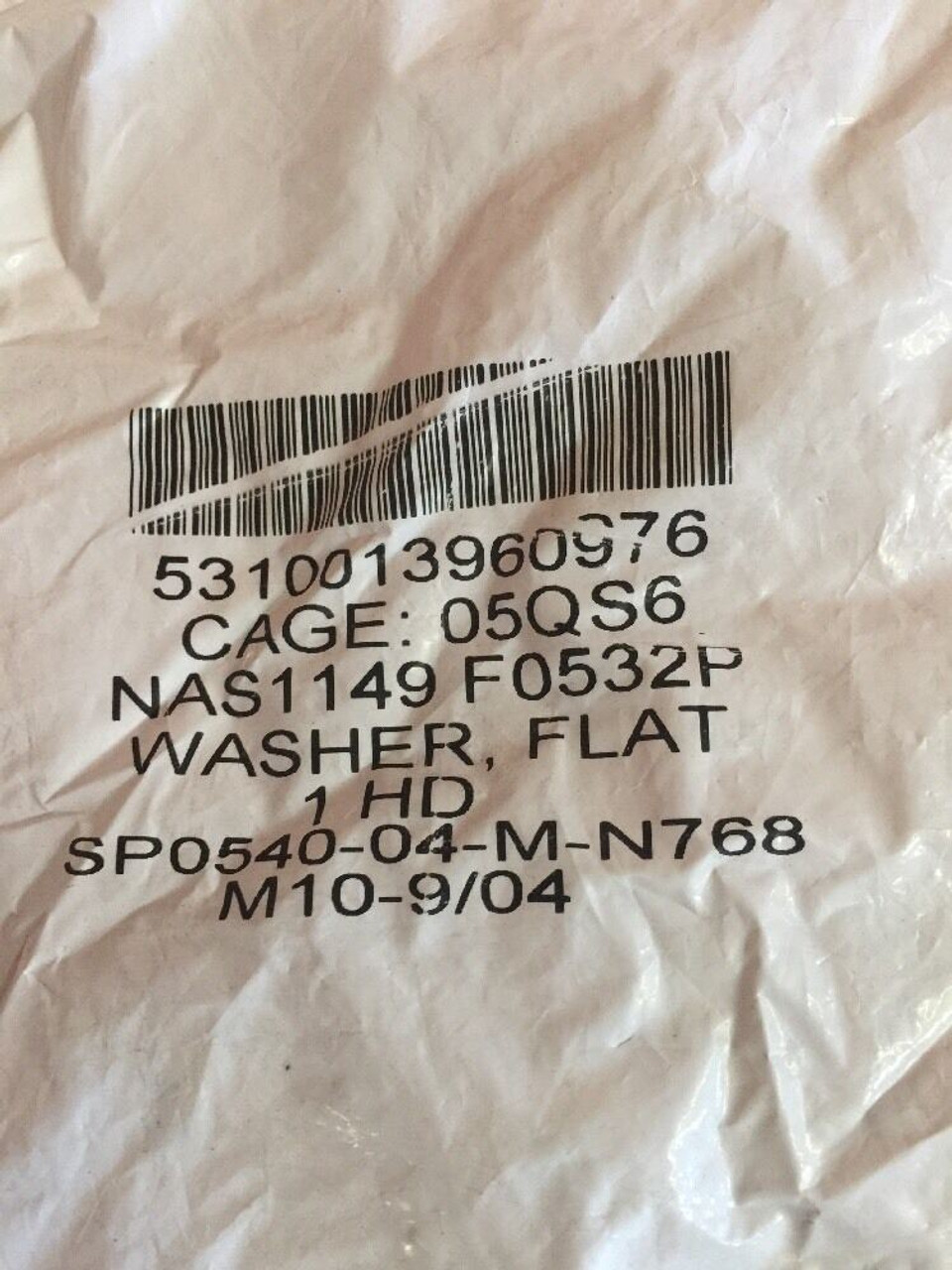 Flat Washer NAS1149F0532P 0.318" - 0.338" ID Aircraft Growler 100 Each