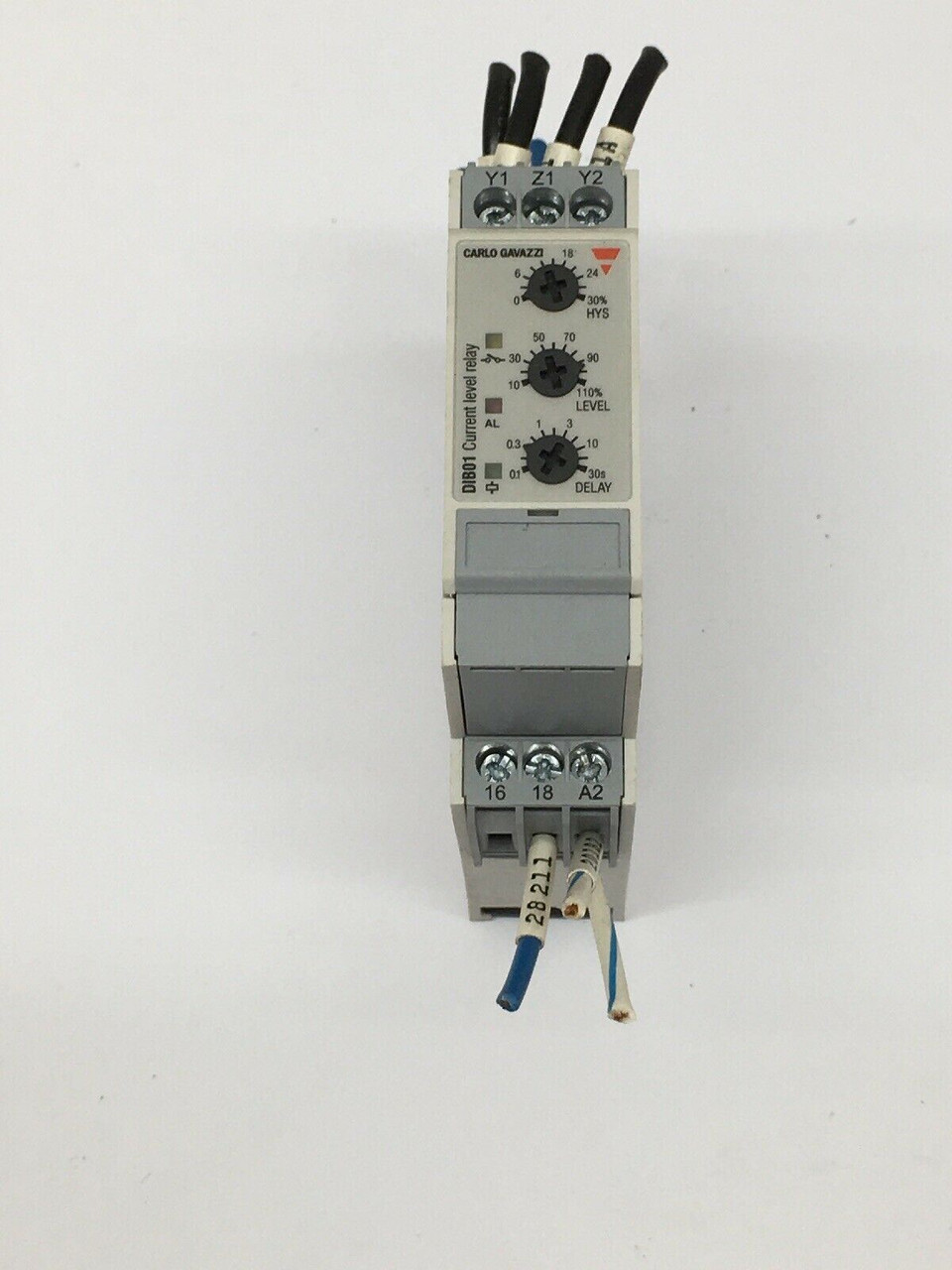 Current Level Relay DIB01C7245A Carlo Gavazzi 24VDC 1.2W 0.1-30SECS IP20 2 Each