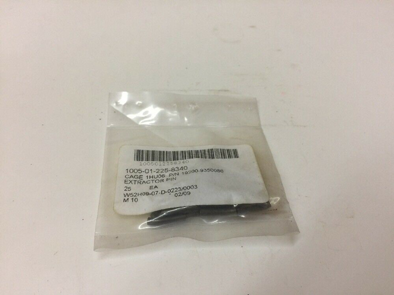 Extractor Pin 9350086 Black Military Lot of 25