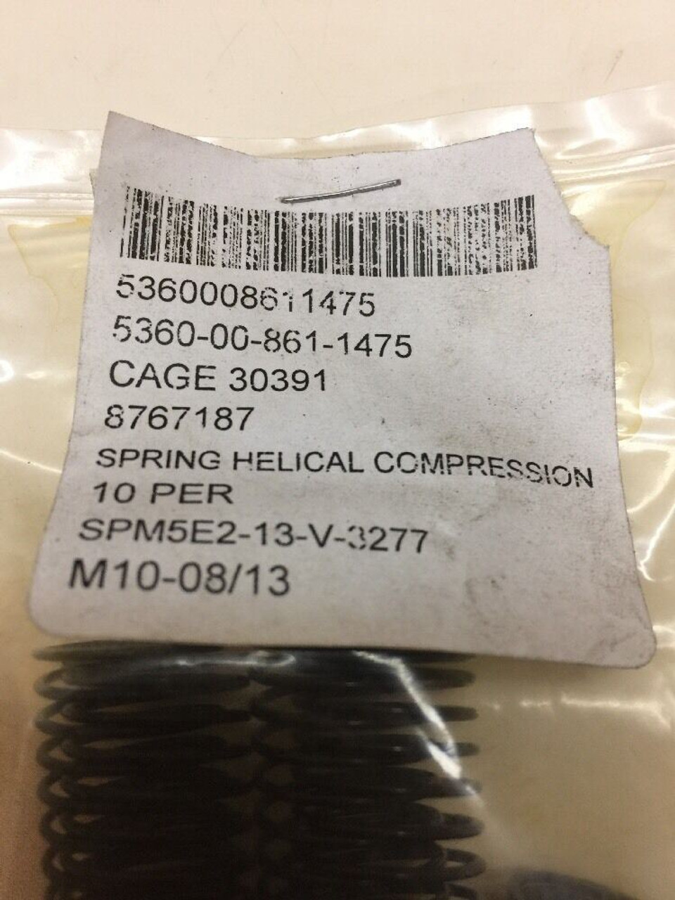 Compression Helical Spring  8767187 Argo Spring Steel Military M-109 Lot of 10
