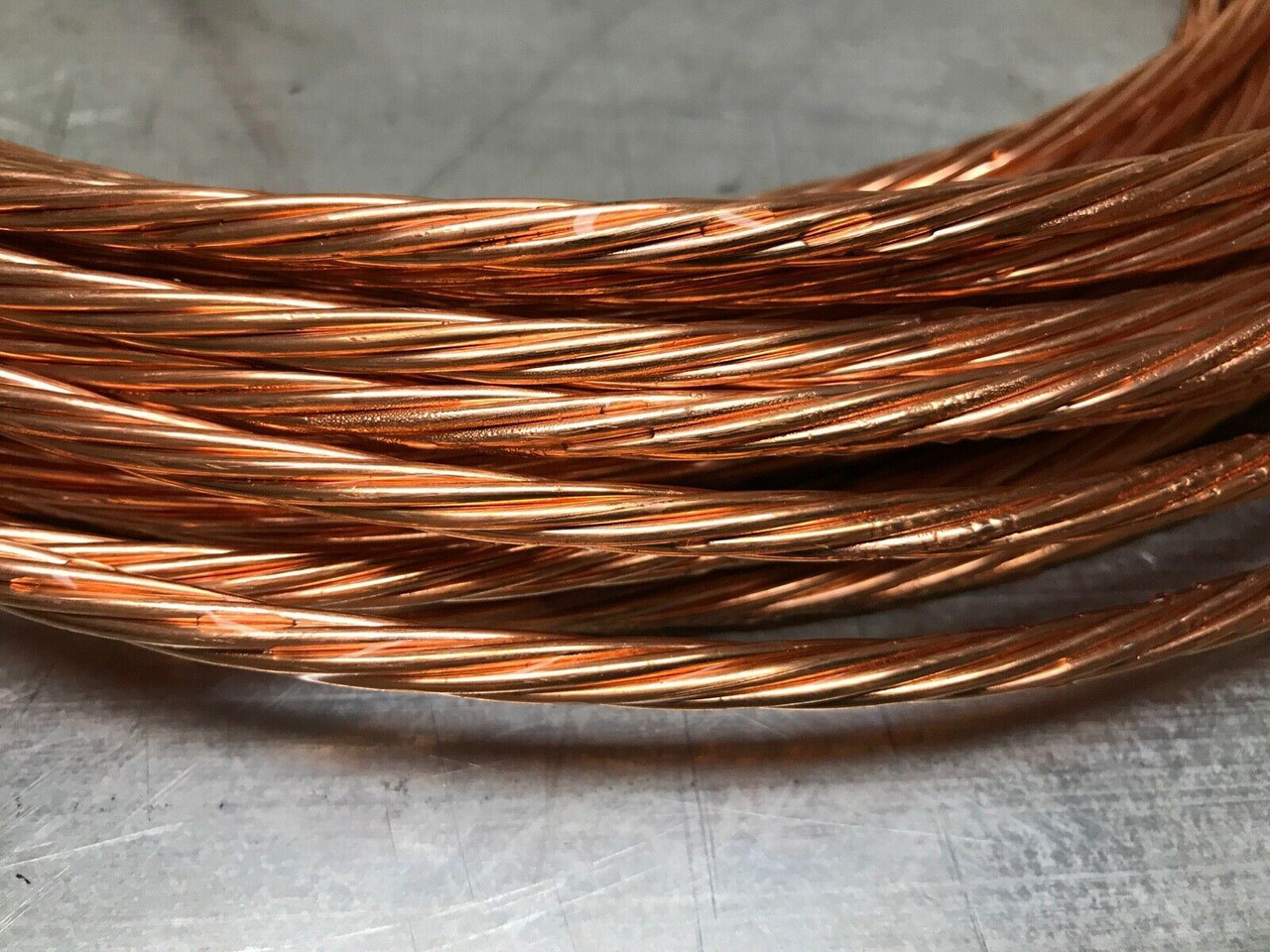 4 AWG 7 Strand Bare Copper Grounding Wire 100ft. 7512K75 Cornerstone Supply  For Sale