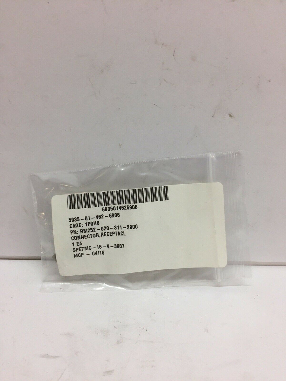 Electrical Receptacle Connector RM252-020-311-2900 Airborn Interconnect