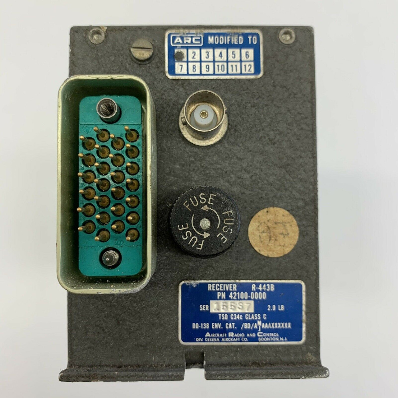 R-443B Remote Glideslope Radio Receiver from 1955 Aero Commander