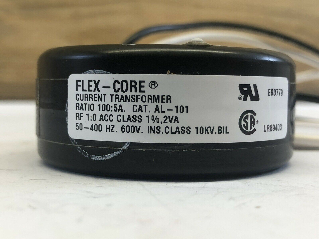 Solid-Core Current Transformer AL-101 Flex-Core 100:5 600V-AC 