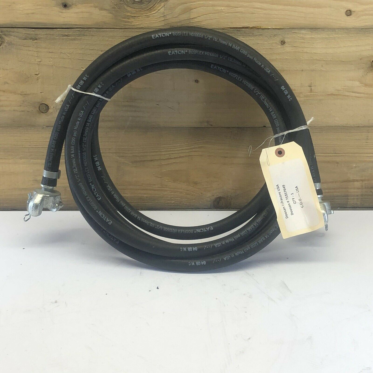 15ft Air Hose / Gladhand Connectors 35357649 Doosan Infracore 200 PSI