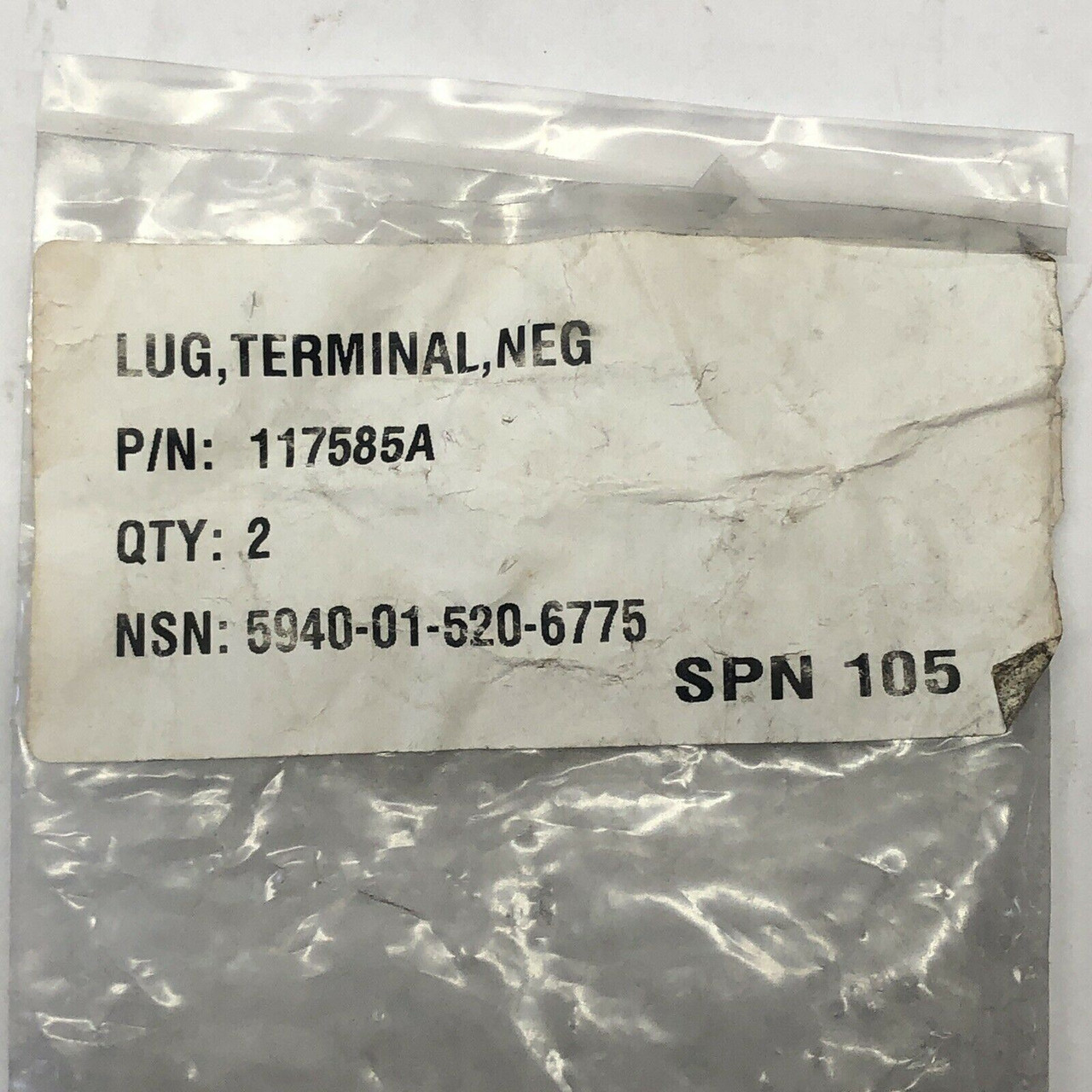 Negative Battery Terminal Lug 117584A Oshkosh Lot of 2