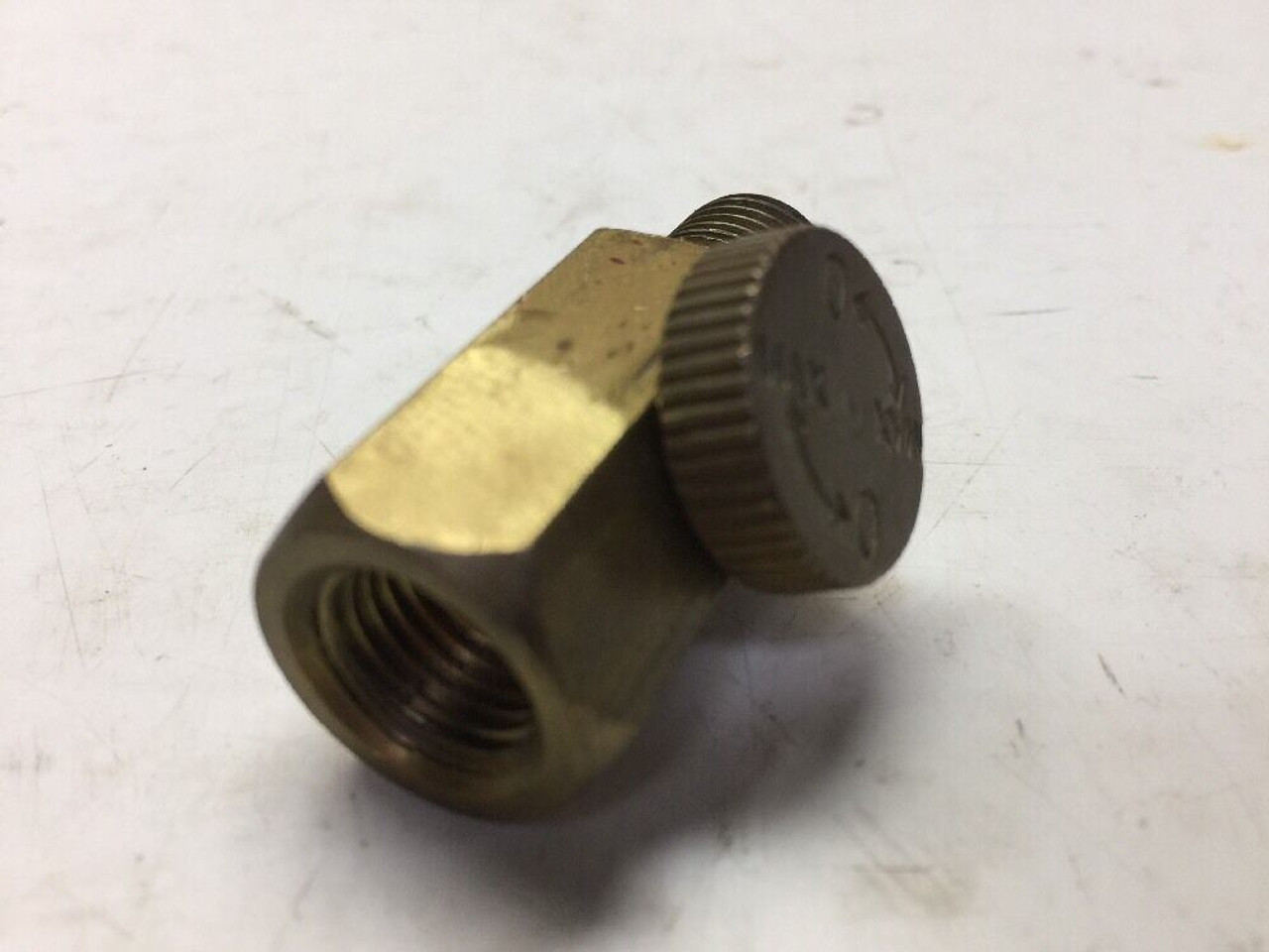 Pipe Connector Control Flow Valve Brass 1 7/8" Overall Length