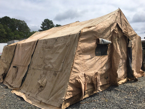 US Military Tent Expandable, Modular, Personnel, Temper Desert Tan / 4 Section