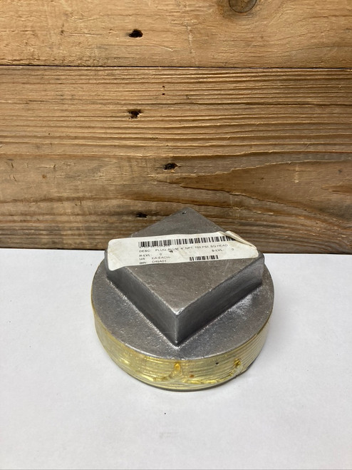 Aluminum 4" NPT, 150 PSI Square Head Plug
