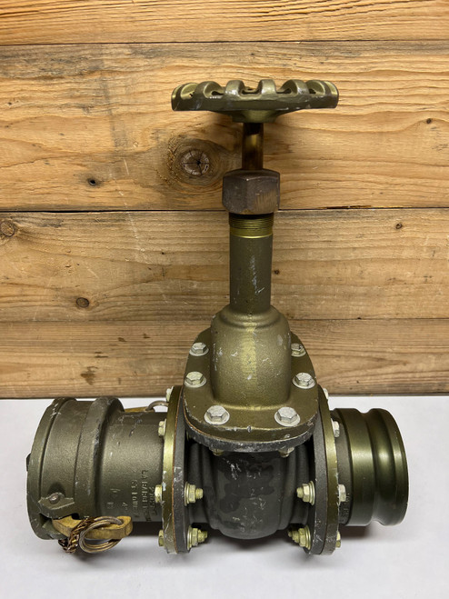 4" Gate Valve with Cam-Lock Couplings MIL-V-58039 LaBarge