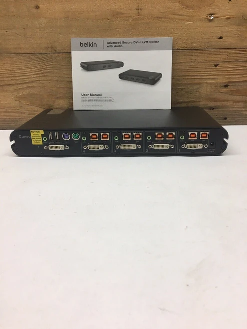 Secure OmniView 4-Port DVI-KVM Switch F1DN104C Belkin