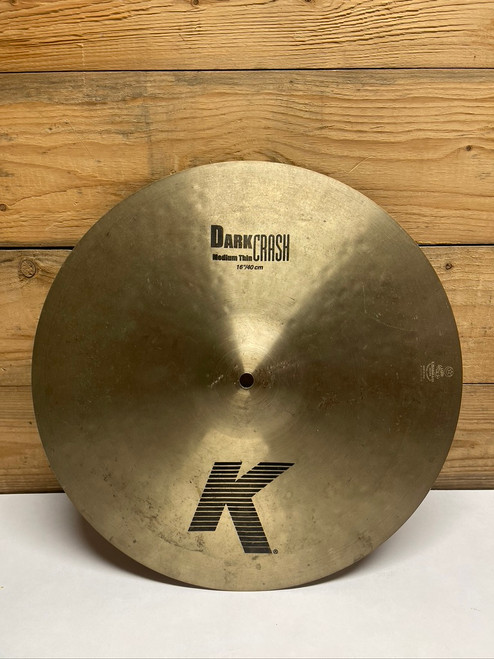 Zildjian K0913 16" K Dark Medium Thin Crash Cymbal Traditional Finish