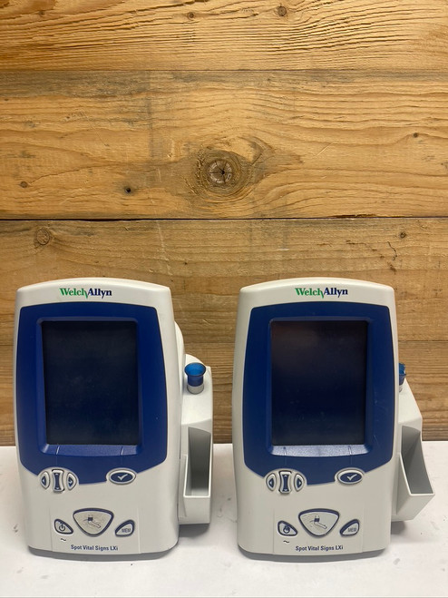 Lot of 2 Welch Allyn Spot Vital Signs LXi Monitors 450T0 Patient Monitors