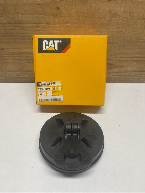 CAT 123-6319 Non-Vented Fuel Filler Cap OEM Caterpillar Fuel Cap
