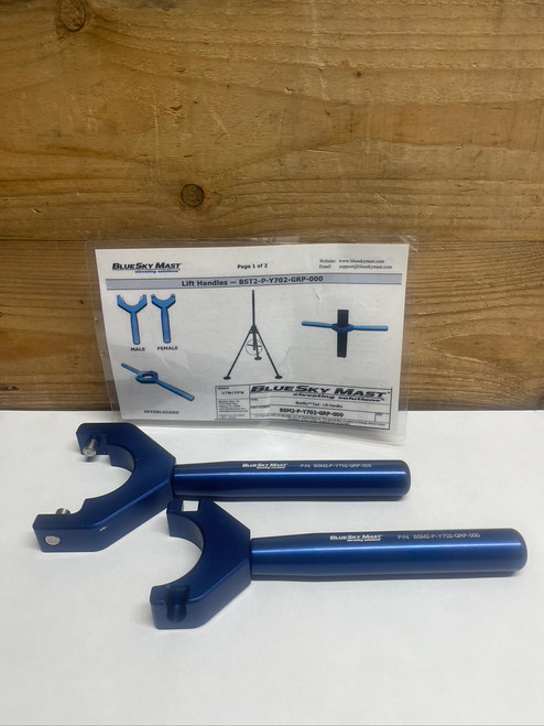 BlueSky Mast BSM2-P-Y702-GRP-000 Lift Handle Set Mast Pole Lifting Handles OEM