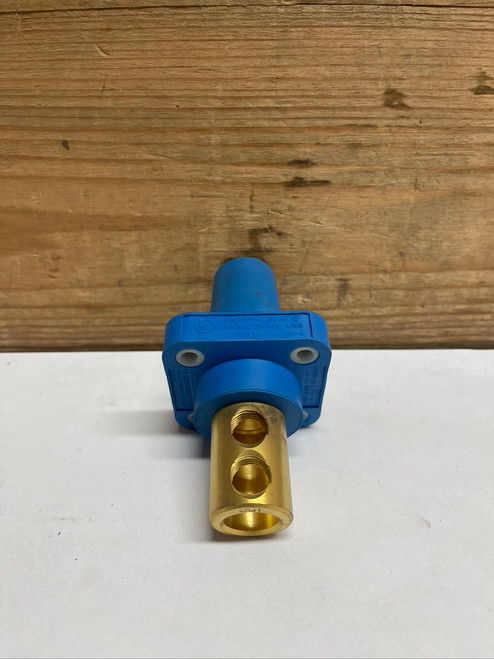 Hubbell HBLFRBL 400A 600V Female Single Pole Panel Mount Receptacle Blue