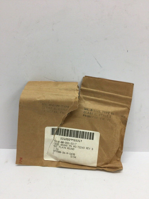 Round Plain Nut MS172249 Steel 2.548" Thread