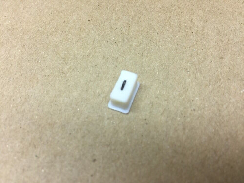 Push Button 623-0722-022 Southern Plastic Mold White Rectangular