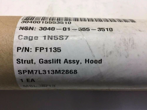 Hood Gaslift Assembly Strut FP1135 Gabriel Line Actuating Cylinder