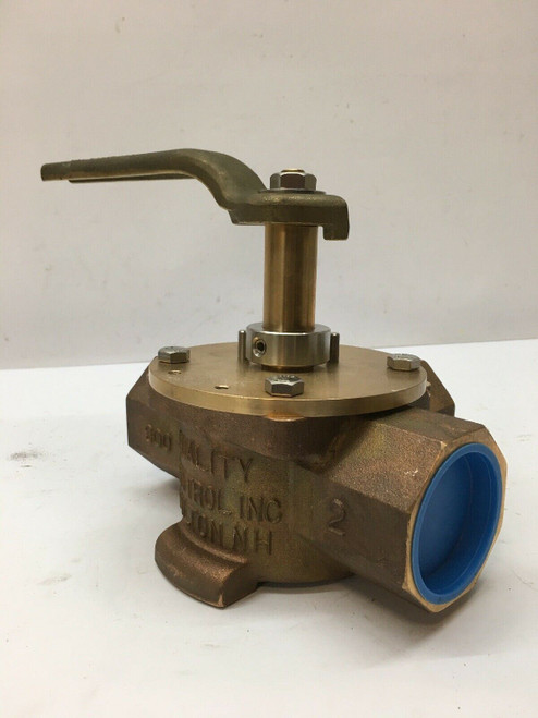 2 in. Brass Ball Valve 3-way Quality Controls 300 3-Way Valve