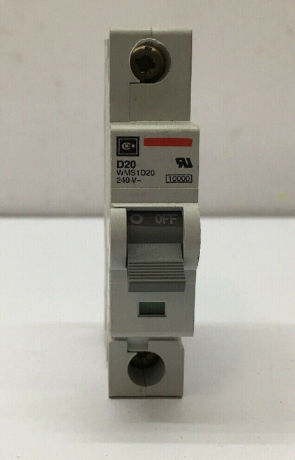 Miniature Circuit Breaker WMS Series WMS1D20 Eaton Cutler-Hammer 20A 240V