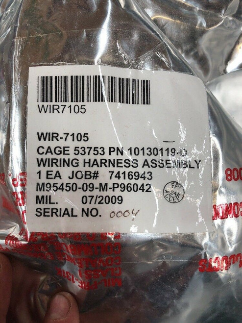 Wiring Harness Assembly WIR-7105 10130119-D