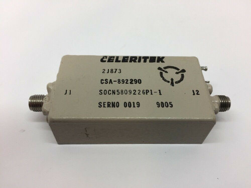 Smart Connector Low Noise Microwave Broadband Amplifier CSA-892290 Celeritek