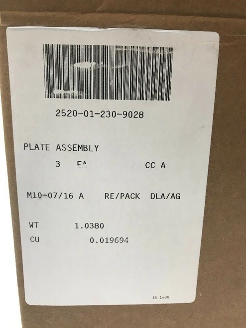 Lug Sockets Plate Assembly 128330BW Oshkosh Lot of 3