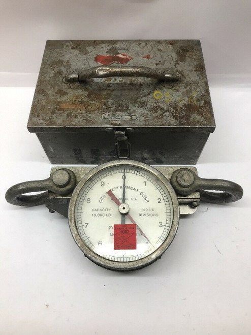 Dial Indicating Tensiometer DT-10 Cert Instrument +0.0/+10000.0 Pounds