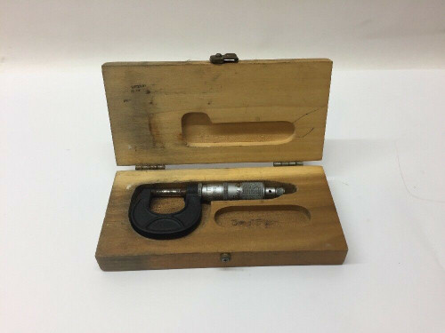Vintage Scherr Tumico Caliper Gauge With Wooden Case