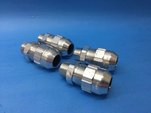 Cable Gland, Silver Grip Tray/Cord Fitting (Lot of 4) TCF075-78AL Thomas & Betts