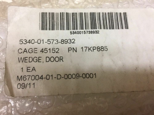 Side Plastic Support 17KP885 Oshkosh Door Wedge