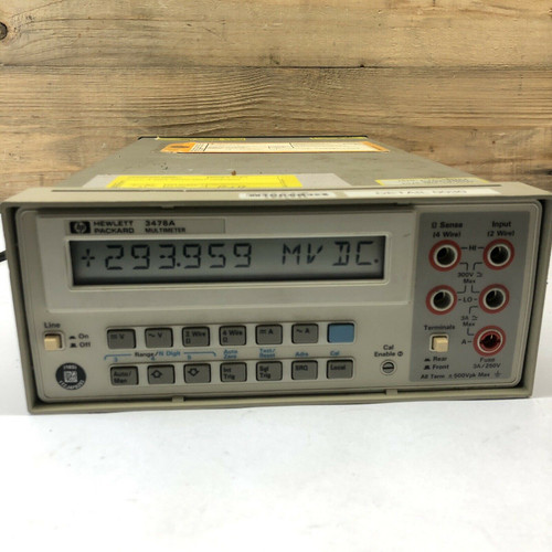 HP 5.5 Digit DMM w/ HP-IB Interface Multimeter 3478A Hewlett