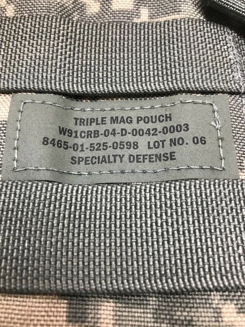5 Triple Magazine Pouch Ammunition Pouch ACU Molle AMMO Weapon Pouch