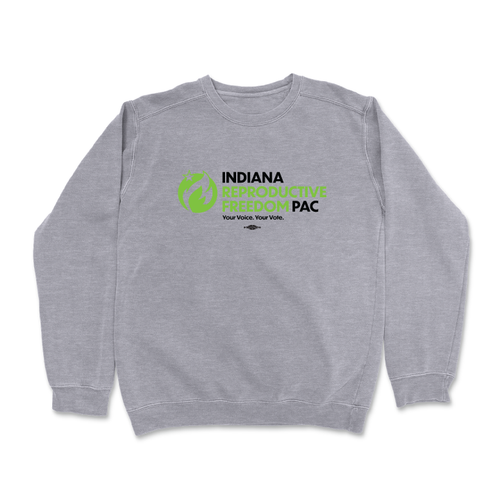 Indiana Reproductive Freedom PAC (Dark Ash Crewneck Sweater)