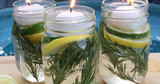 Natural Mason Jar Candle To Keep Away Mosquitoes!