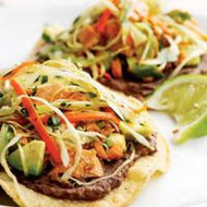 Brain Boosting Black Bean & Salmon Tostadas