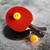 2 elite tiger ping pong paddles red and black with 2 yellow balls