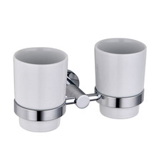 Ezheat Orbit Range Bathroom Double Tumbler Holder & Cup