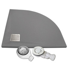 Grey Slate Effect SMC Quadrant/Corner Shower Trays