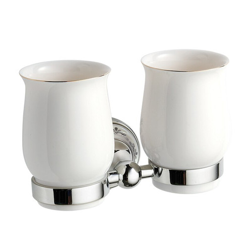 Ezheat Classic Range Bathroom Double Tumbler Holder