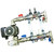 Stainless Steel 2 Port / 2 Loop Underfloor Heating Manifold c/w Ball Valves