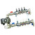 Stainless Steel 4 Port / 4 Loop Underfloor Heating Manifold c/w Ball Valves