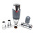 Thermostatic TRV Straight Radiator Valves 1/2" x 15mm Lockshield Pack (Slate Grey)