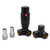  THERMOSTATIC TRV CORNER RADIATOR VALVES 1/2" X 15MM LOCKSHIELD PACK (MATTE BLACK))