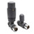 THERMOSTATIC TRV STRAIGHT RADIATOR VALVES 1/2" X 15MM LOCKSHIELD PACK (ANTHRACITE) (STRVK10A)