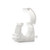 White Hinged Pipe clip for 32mm Pipe (50 Pack)
